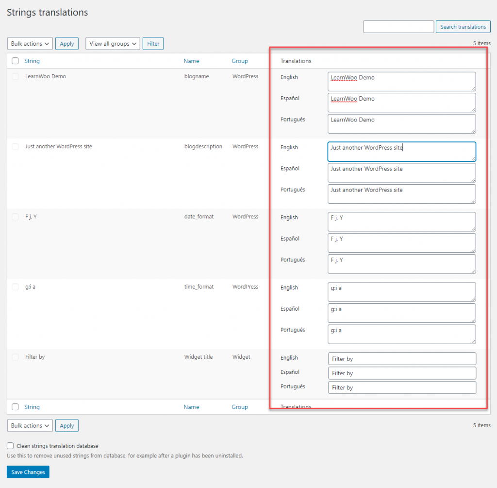 WordPress Multi-language Support