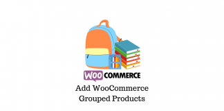 woocommerce add grouped product