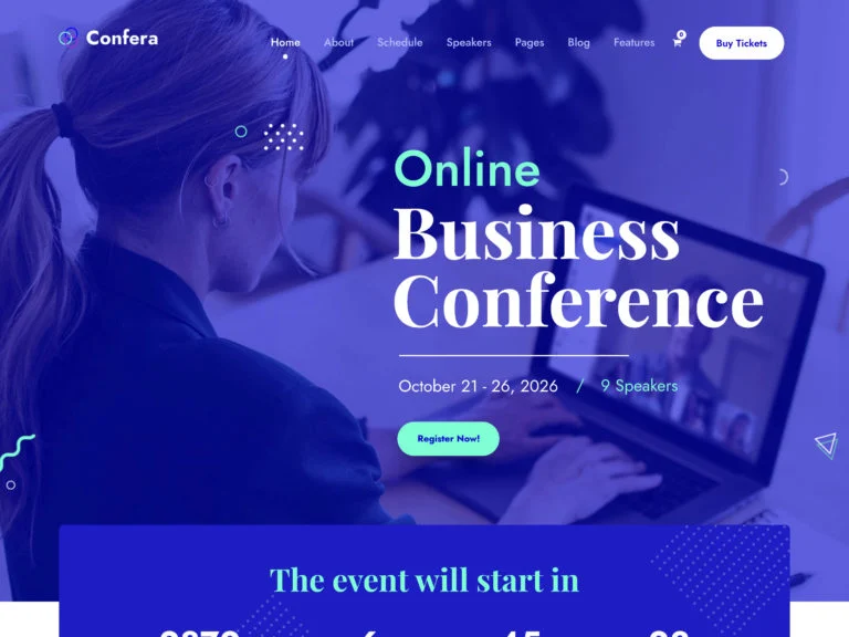 WordPress Themes for Online Conferences