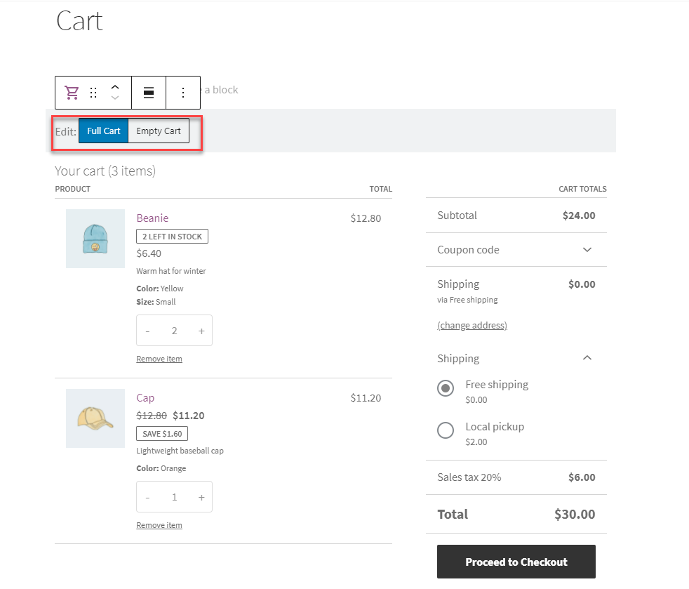 Arabic Airlines Aboard How to Customize WooCommerce Cart Page (with Video) - LearnWoo