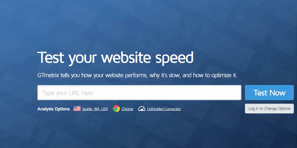 GTmetrix Website Speed Test Tools