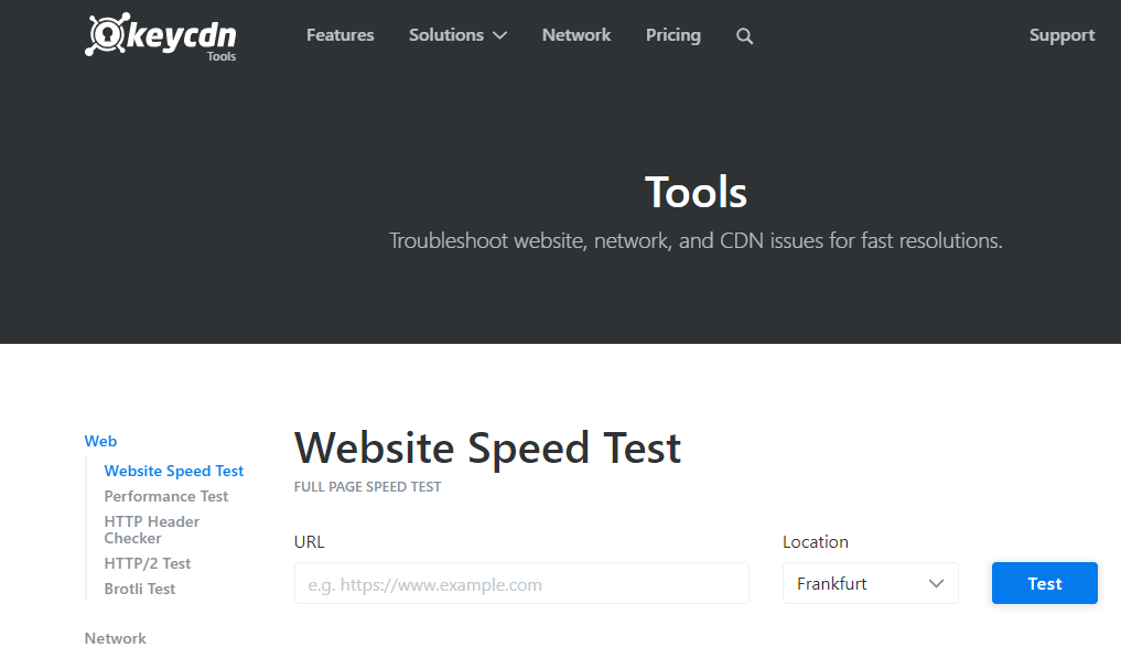 Website Speed Test