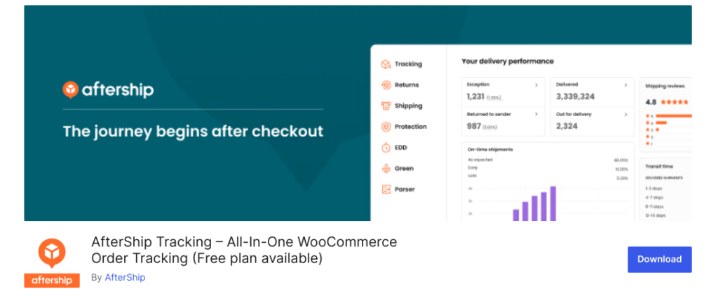AfterShip Tracking – All-In-One WooCommerce Order Tracking 