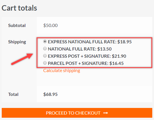 WooCommerce Australia Post Shipping Method Plugin | Display Live Shipping Rates