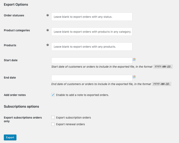 WooCommerce Customer / Order / Coupon Export Plugin | Support Manual Exports