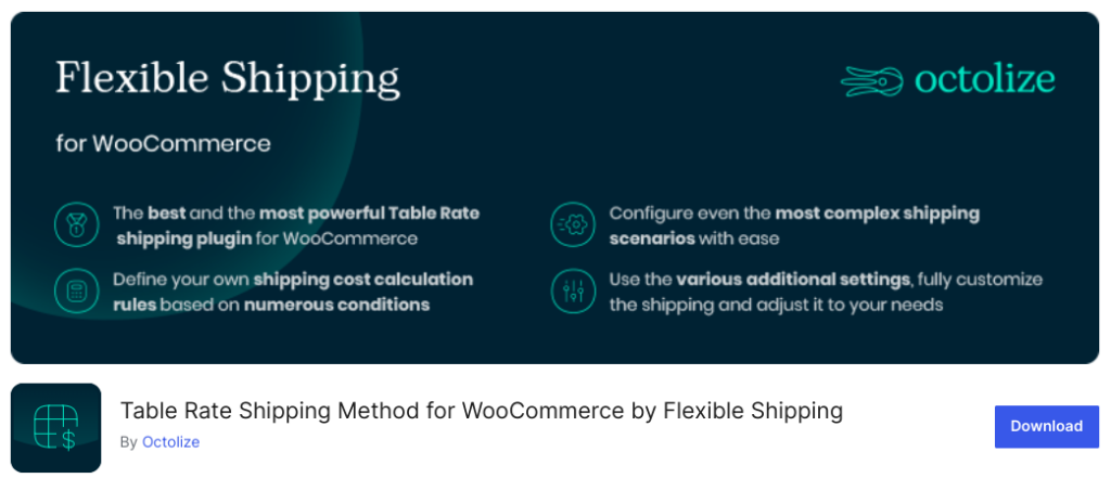 Table Rate Shipping Method for WooCommerce by Flexible Shipping