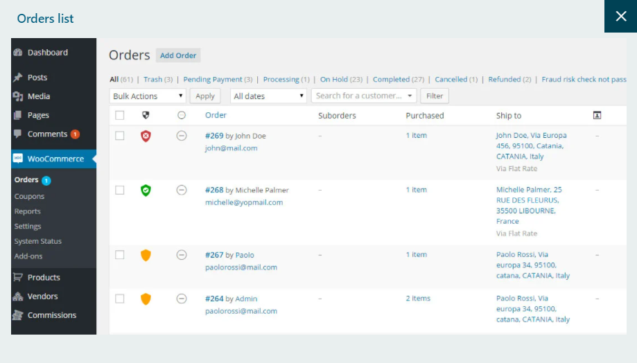 WooCommerce Fraud Detection - YITH