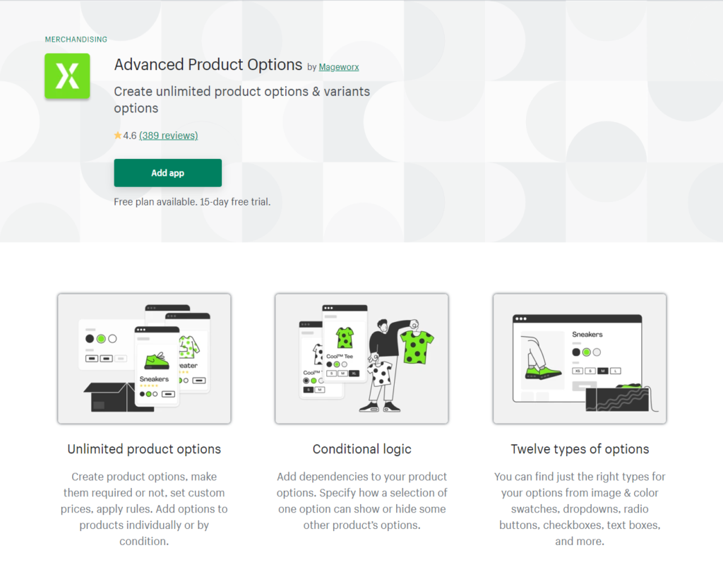 Variant Option Product Options - Variant Option Product Options