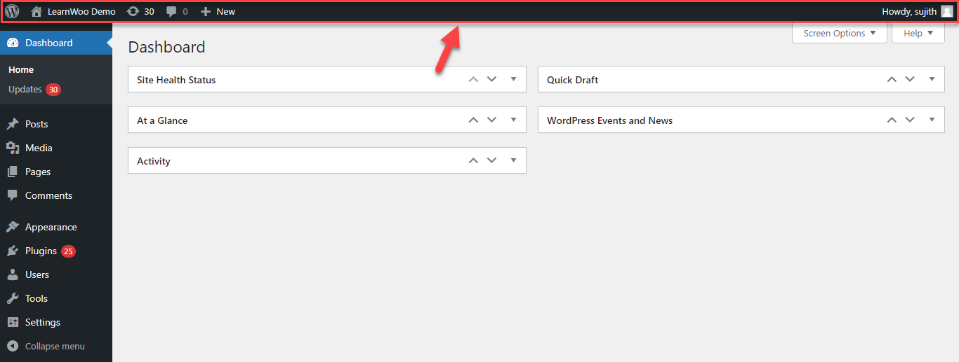 Admin Command Bar Admin-tool-bar - LearnWoo