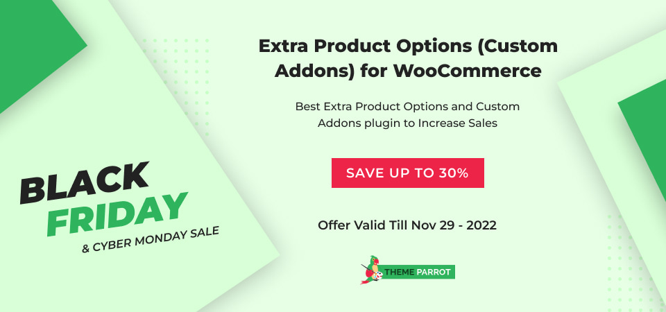 Extra Product Options (Custom Addons) for WooCommerce