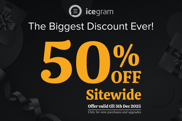Icegram BFCM Deal 2025