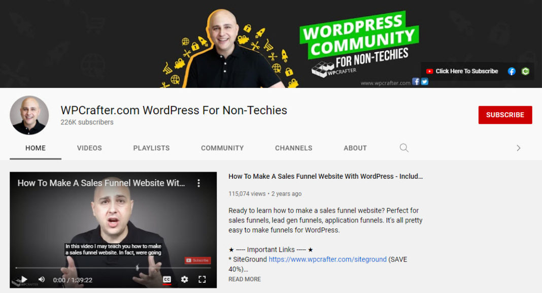 10 Best WordPress Tutorial YouTube Channels To Subscribe Now (with ...