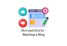 Do's and Don'ts to Start a Blog