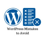 top WordPress mistakes