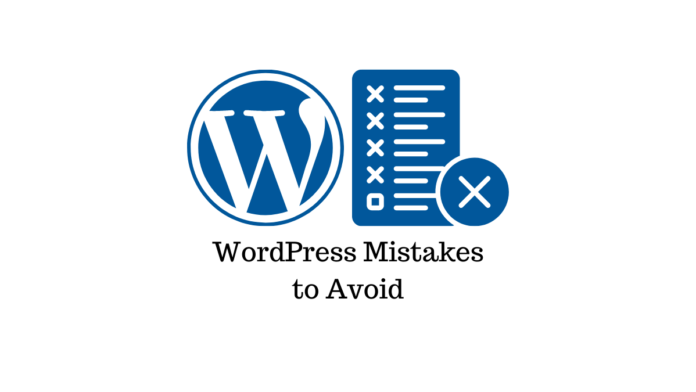 top WordPress mistakes