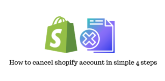 Cancel Shopify account.