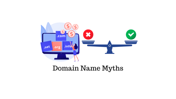 banner image for domain name myths article