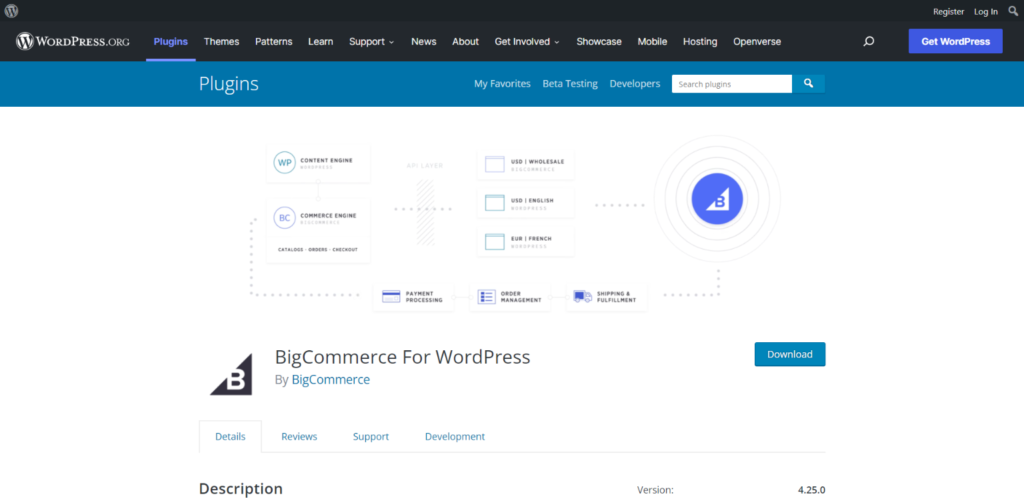 BigCommerce for WordPress plugin.