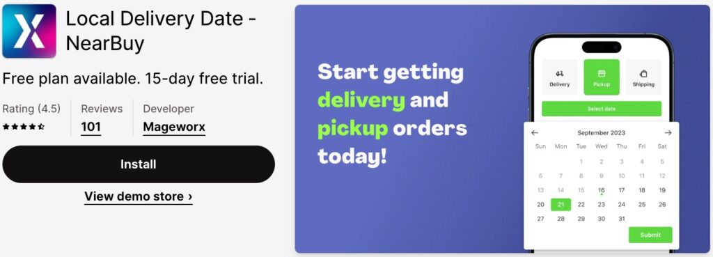 Local Delivery Date - NearBuy