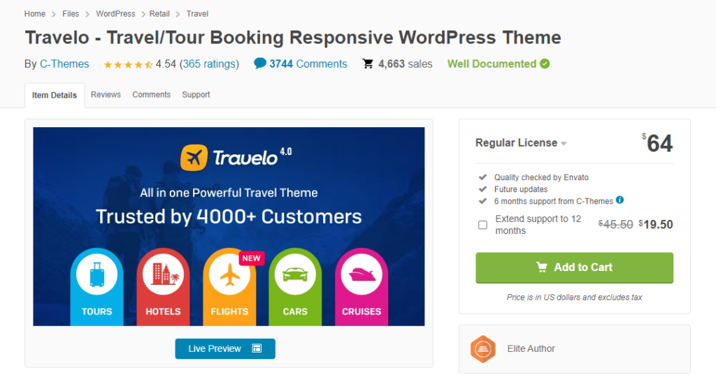 banner image of travelo theme
