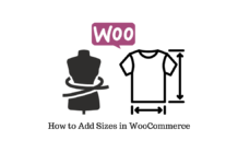 Add sizes in WooCommerce.
