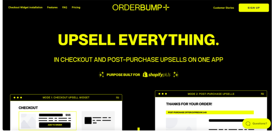 OrderBump Shopify app