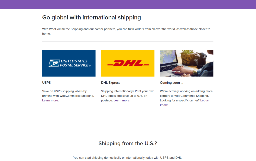 WooCommerce shipping