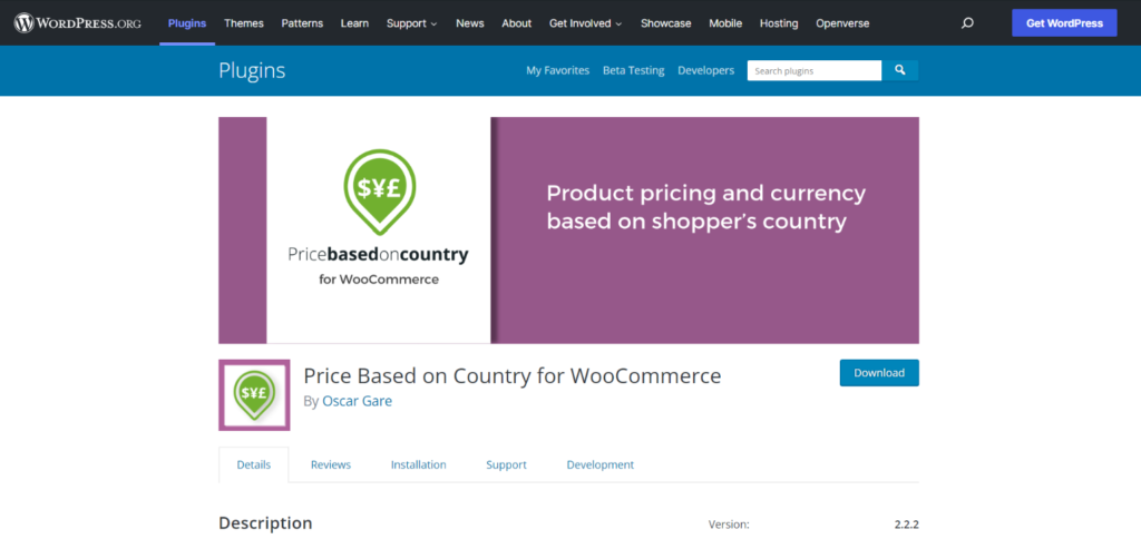 Price Based on Country for WooCommerce  plugin.