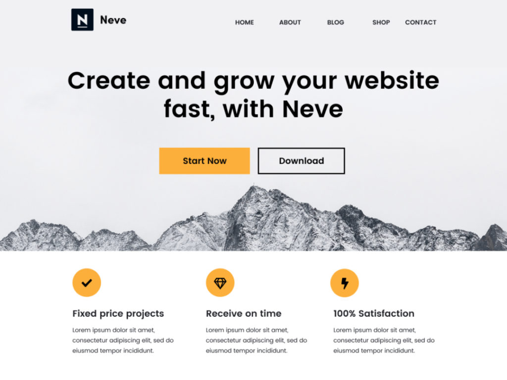 Neve - WordPress theme