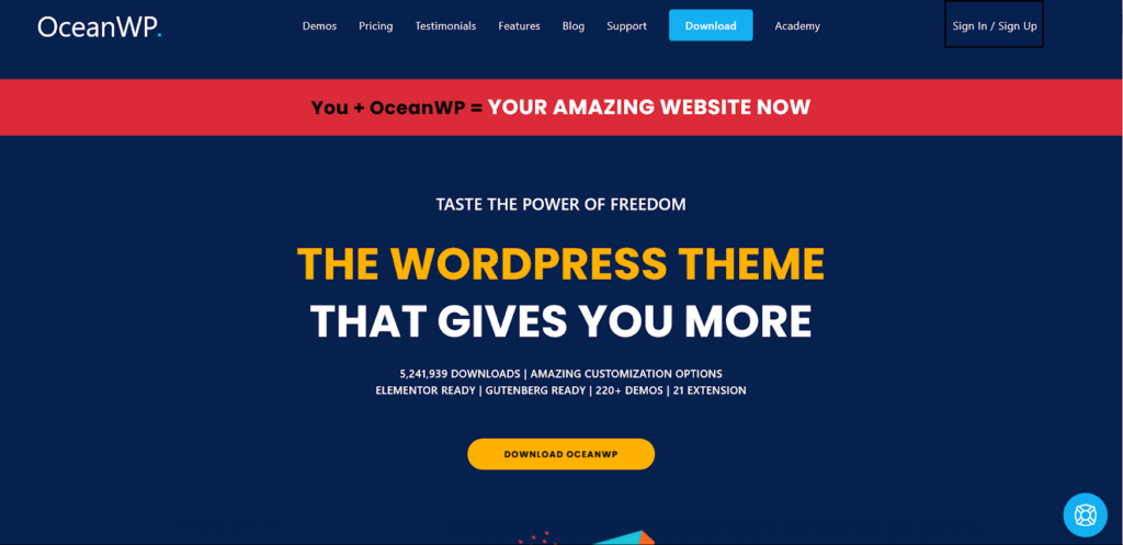OceanWP - WordPress theme