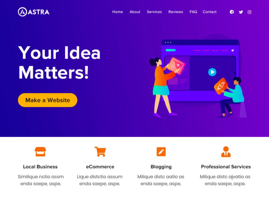 Astra - WordPress theme