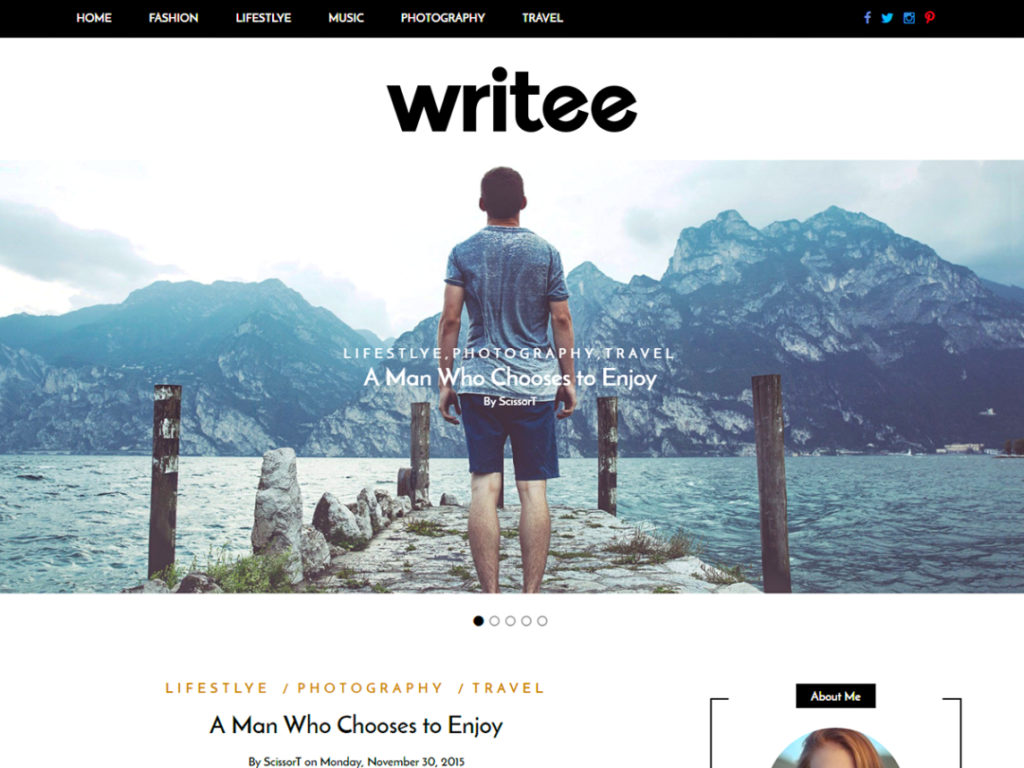 Writee - WordPress theme