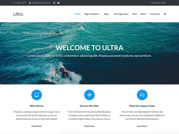 Ultra WordPress theme
