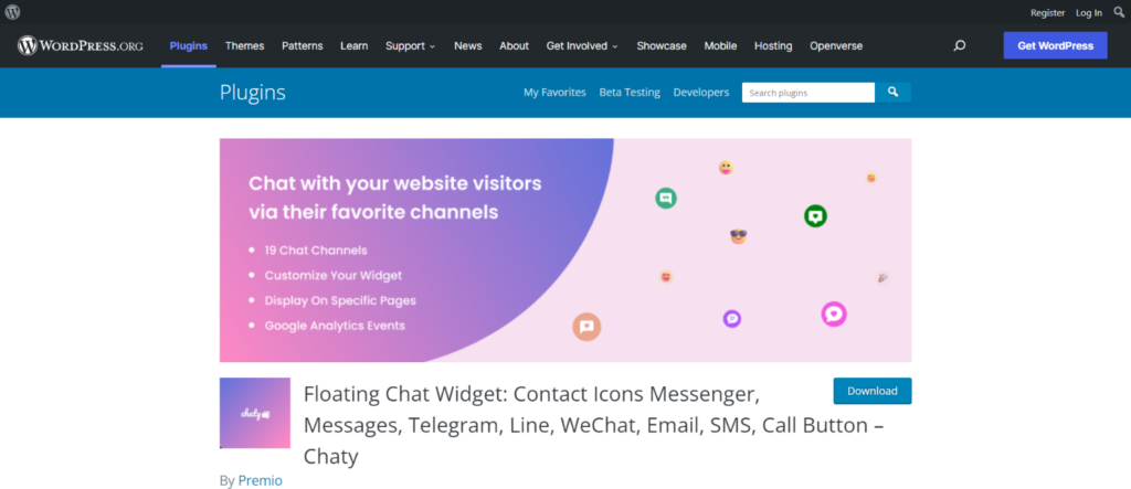 Floating Chat Widget plugin