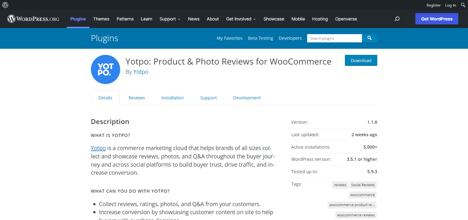Yotpo Social Reviews for WooCommerce