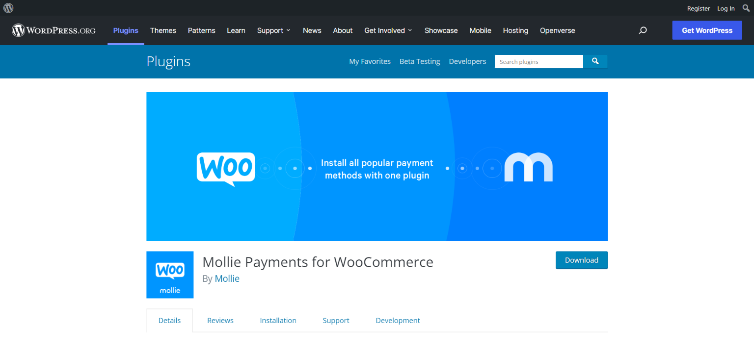 Mollie Payments for WooCommerce plugin