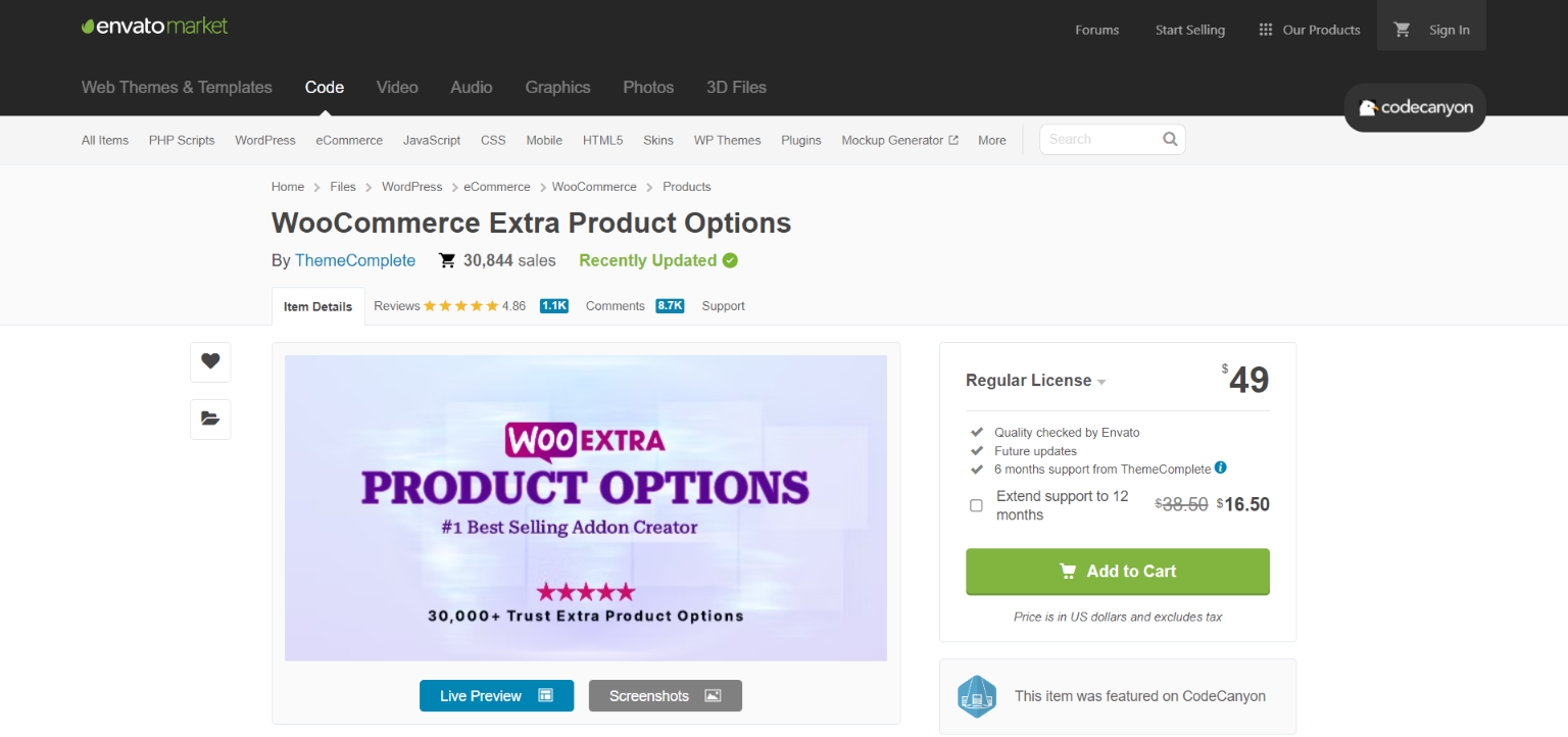 WooCommerce Extra Product Options plugins