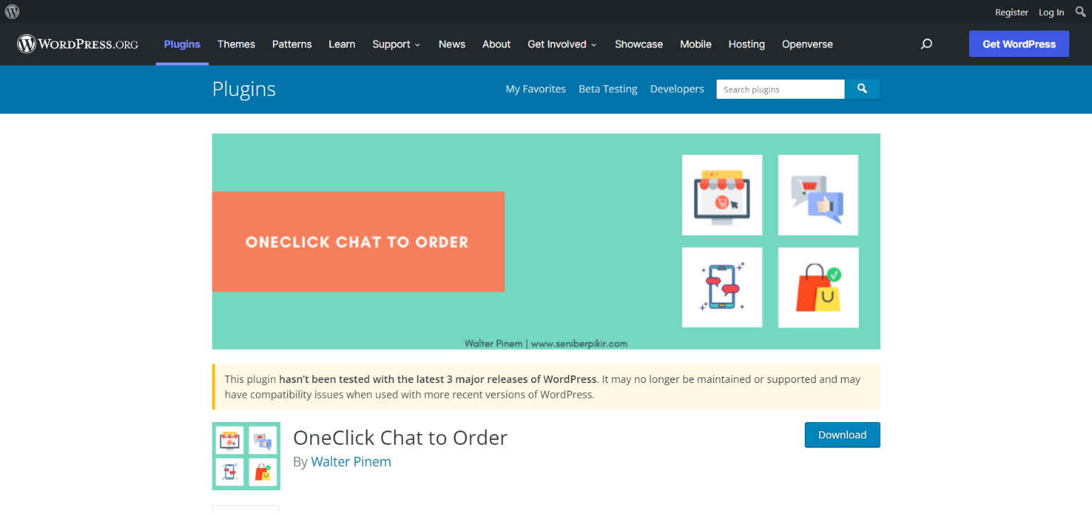 OneClick Chat to Order plugin