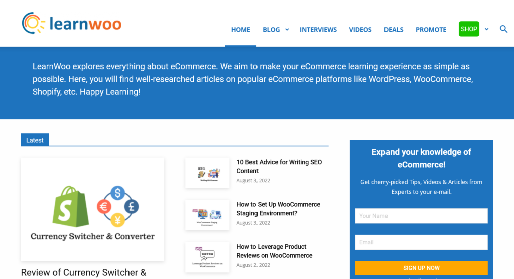 LearnWoo - Best place to find help for WordPress Beginners
