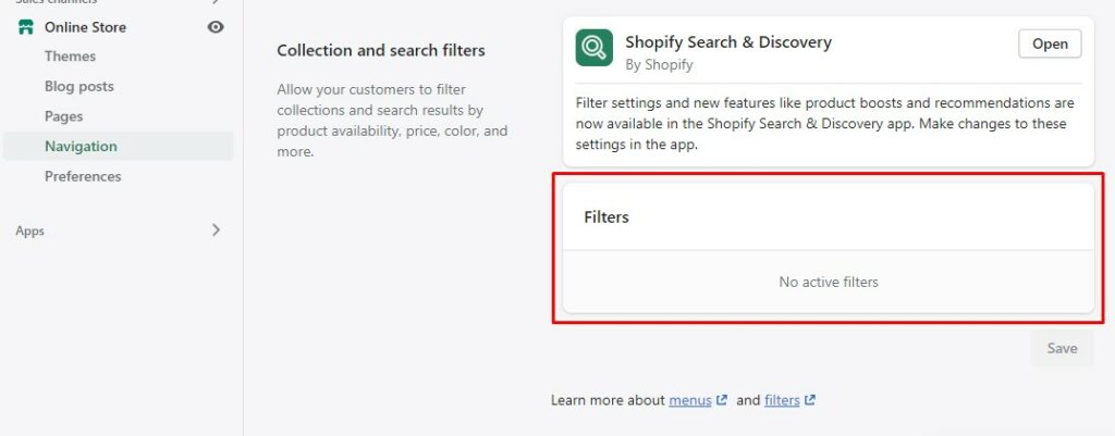 Shopify Search & Discovery: Customize your storefront search