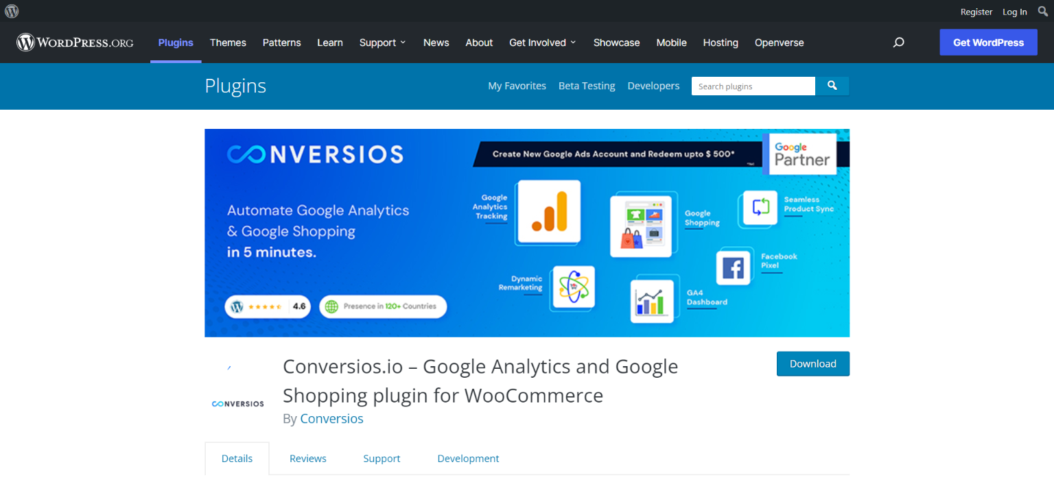 Google Shopping Plugin for WooCommerce by Conversios.io