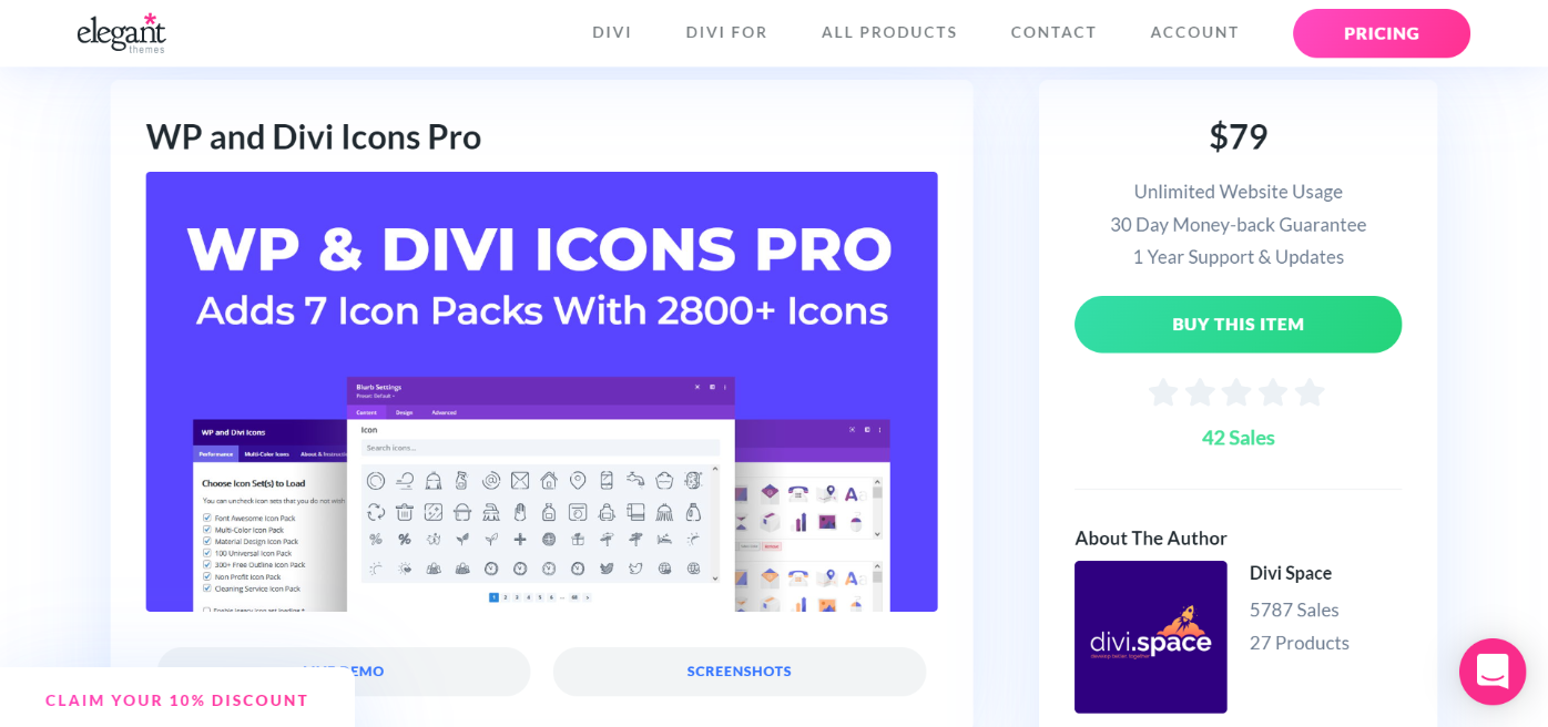 Divi Icons Pro plugin