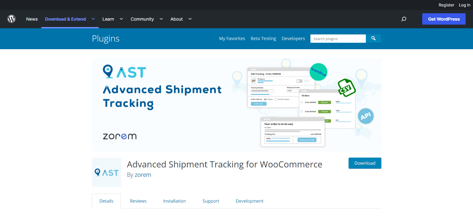 Advanced Shipment Tracking for WooCommerce