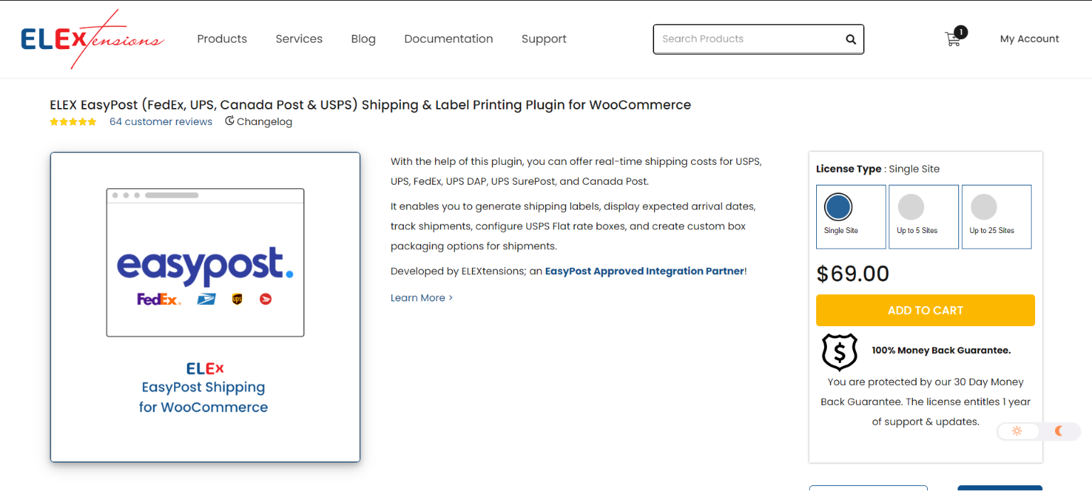 ELEX EasyPost Shipping Method Plugin for WooCommerce