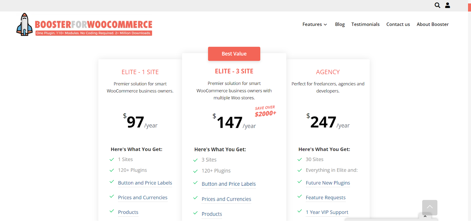 Booster for WooCommerce Pricing & Plans