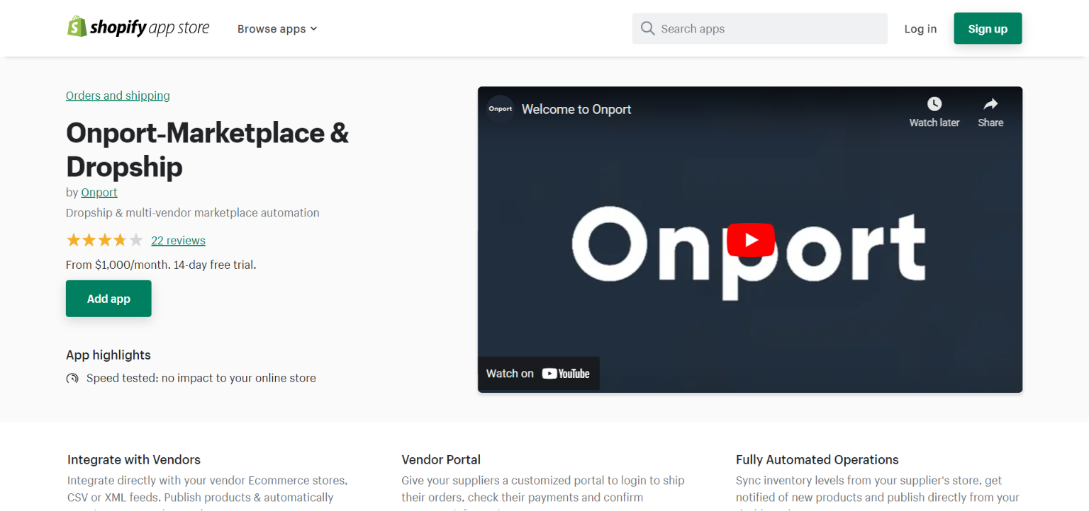 Onport - Marketplace & Dropship (Shopify)