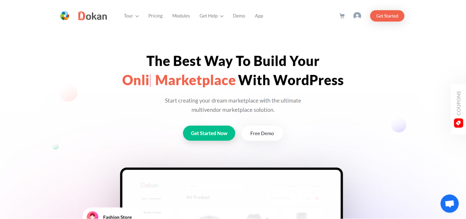 Dokan Multi-Vendor marketplace (WordPress)