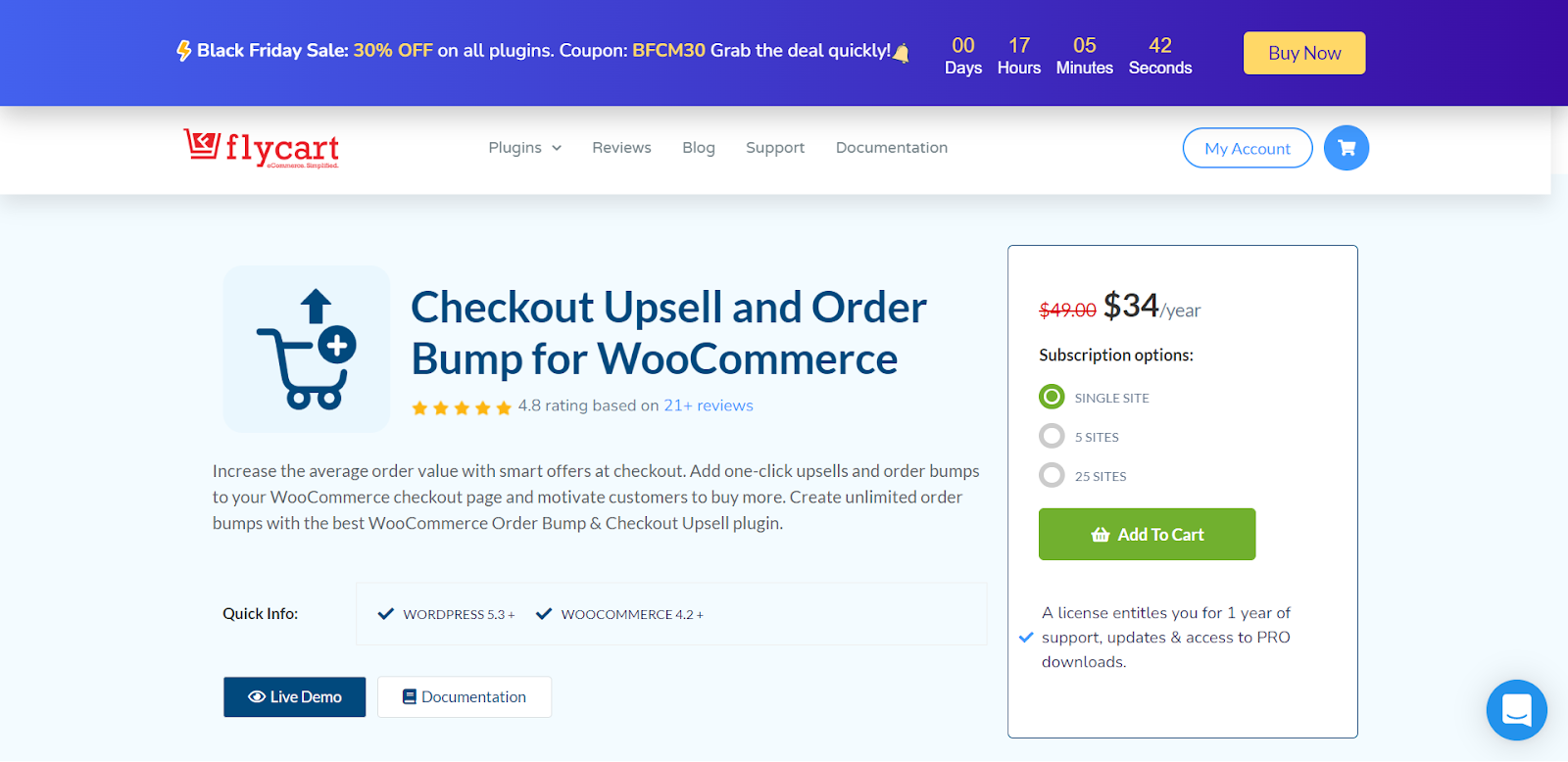 Checkout Upsell and Order Bump for WooCommerce plugin