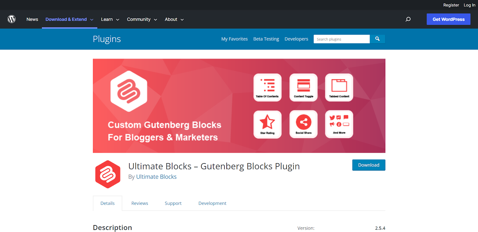 Ultimate Blocks plugin