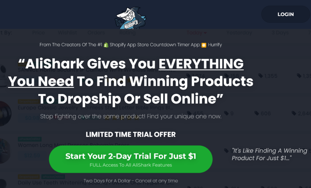 AliShark - Dropshipping Product Research Tool for AliExpress